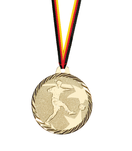 Frauen Fussball Medaille Antlia in 50mm Frauen Fussball Medaille Antlia in 50mm